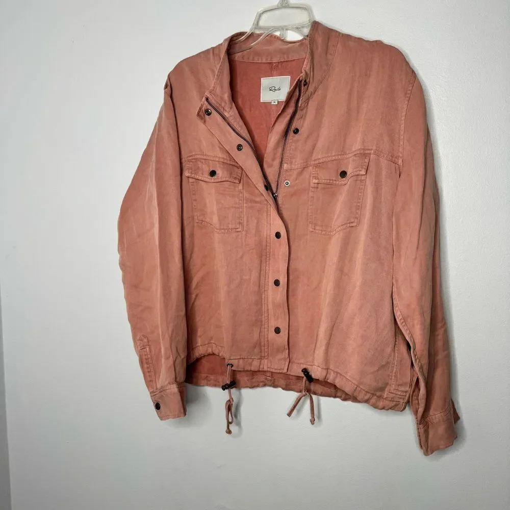 Rails pink denim jacket size XL